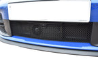 Zunsport Porsche Carrera 992.2 front lower grille set installed on the exterior of the vehicle, showing the sleek black design.