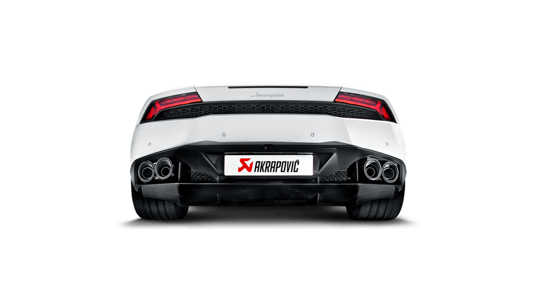 Akrapovic huracan lp 610 4 coupe spyder slip on exhaust system w carbon tail pipe set titanium - iND Distribution