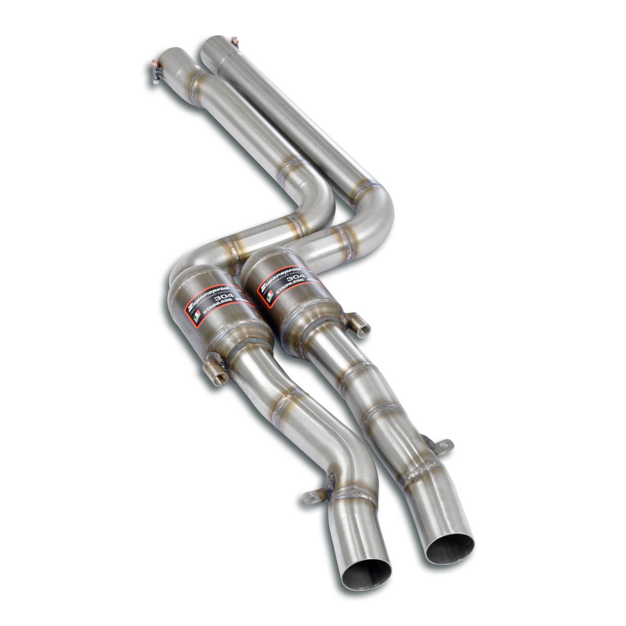 Supersprint BMW E46 Front Metallic Catalytic Converter Right - Left 100 Cpsi
