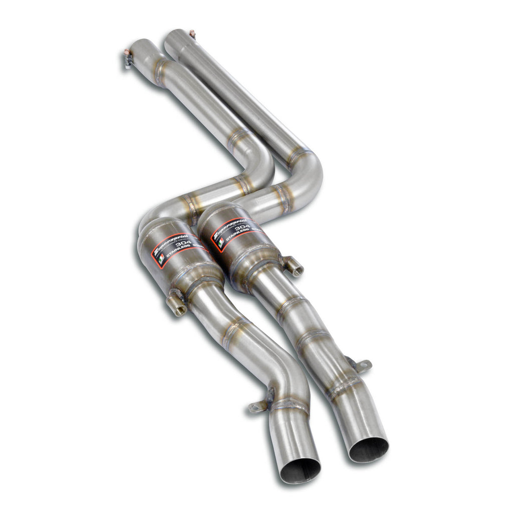 Supersprint BMW E46 Front Metallic Catalytic Converter Right - Left 100 Cpsi