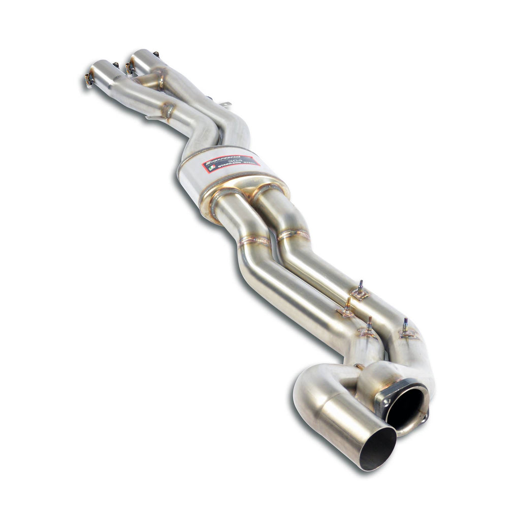 Supersprint BMW E46 M3 Center H-Pipe - Resonated with Slip-Fit