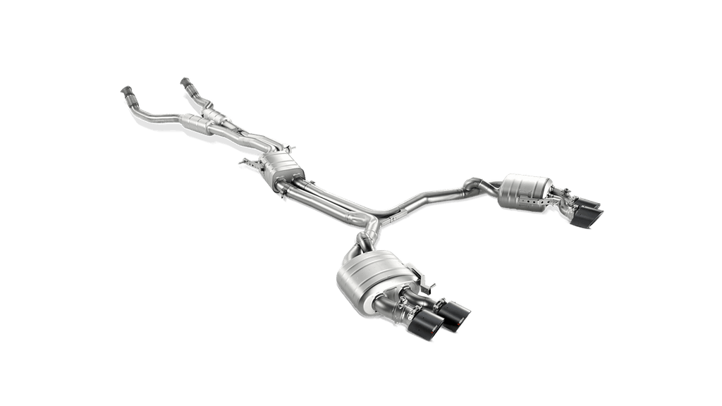 Akrapovic audi c7 s7 sportback evolution exhaust system w carbon tips titanium - iND Distribution