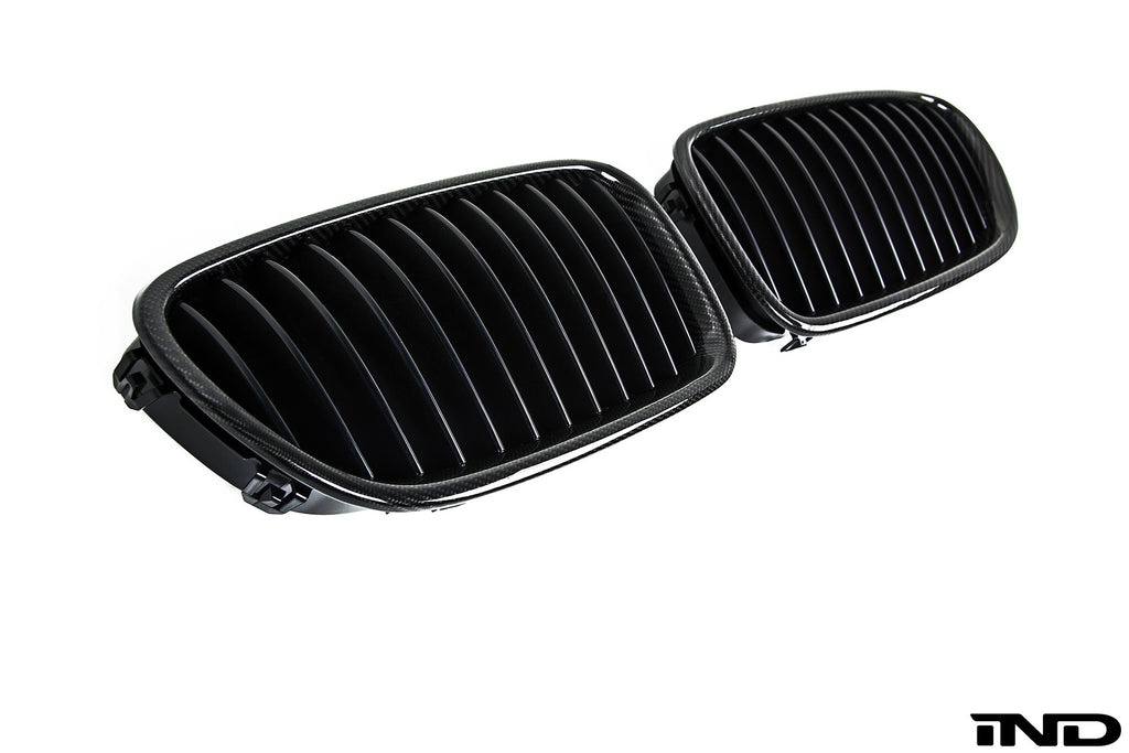 iND f10 m5 carbon fiber front grille set pre lci - iND Distribution