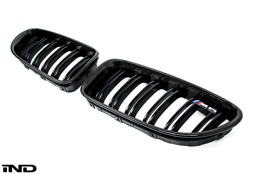 iND f06 f12 f13 m6 carbon fiber front grille set - iND Distribution