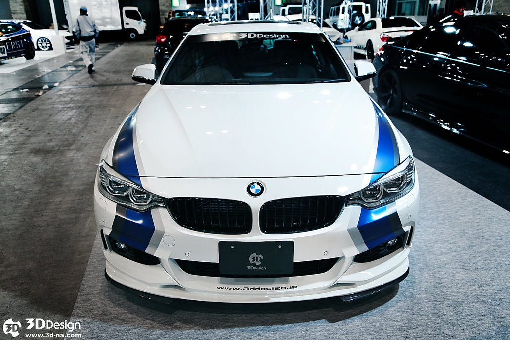 3d design f32 f36 m sport carbon fiber under splitters - iND Distribution