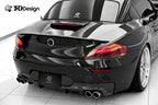 3d design e89 m sport carbon fiber rear diffuser - iND Distribution