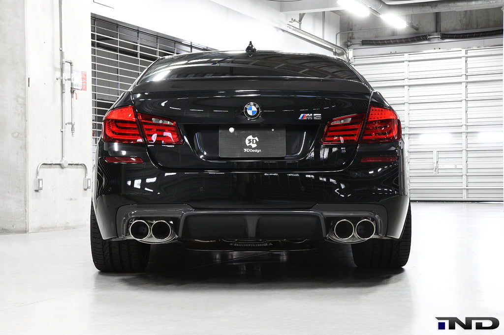 3d design f10 m5 carbon fiber rear diffuser - iND Distribution