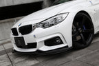 3d design f32 f36 m sport carbon fiber front lip spoiler - iND Distribution