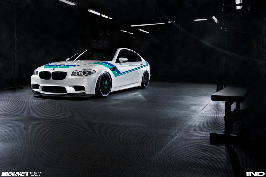 3D Design BMW F10 M5 Carbon Fiber Front Lip Spoiler - 3101-21031