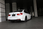 3d design f30 f31 335 m sport carbon fiber rear diffuser - iND Distribution