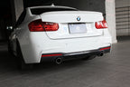 3d design f30 f31 335 m sport carbon fiber rear diffuser - iND Distribution