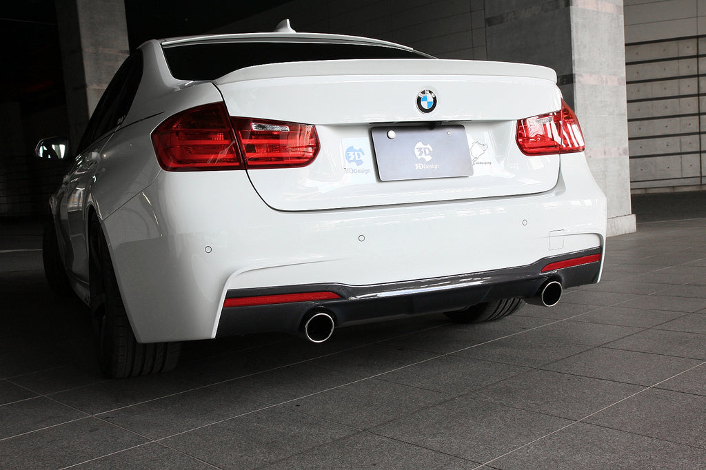 3D Design F30 F31 335i M Sport Carbon Rear Diffuser - iND Distribution