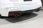 3d design f30 f31 m sport carbon fiber rear diffuser - iND Distribution