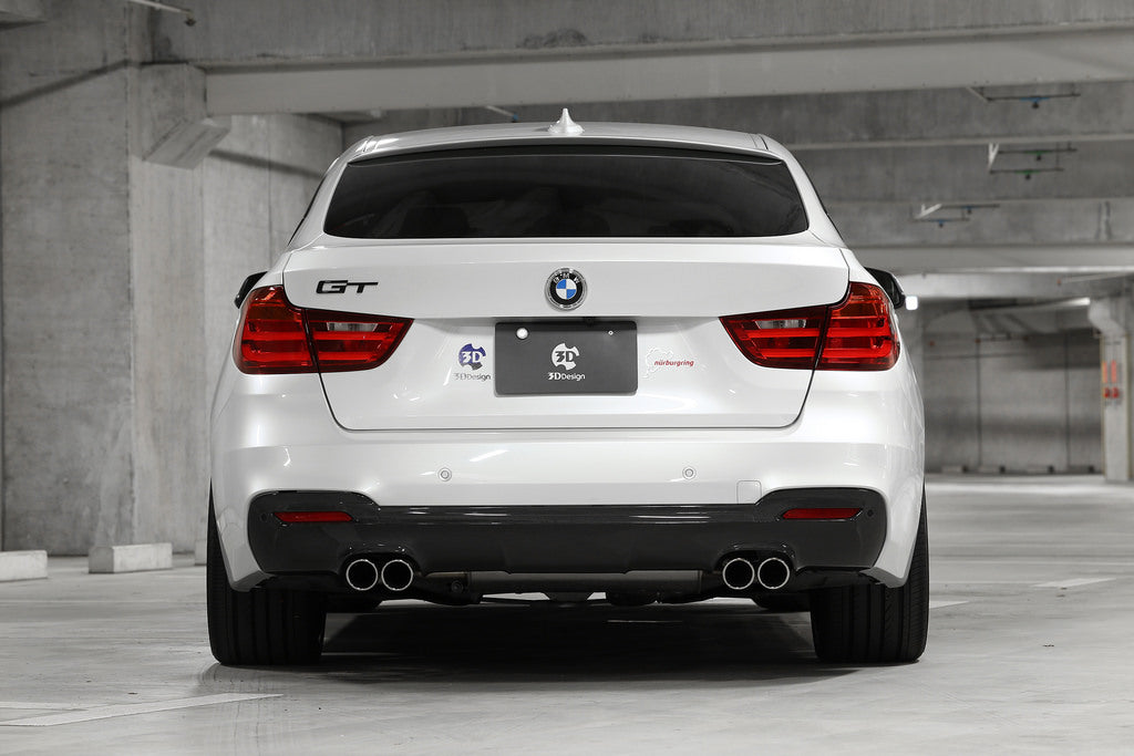 3d design f34 gt m sport carbon fiber rear diffuser - iND Distribution
