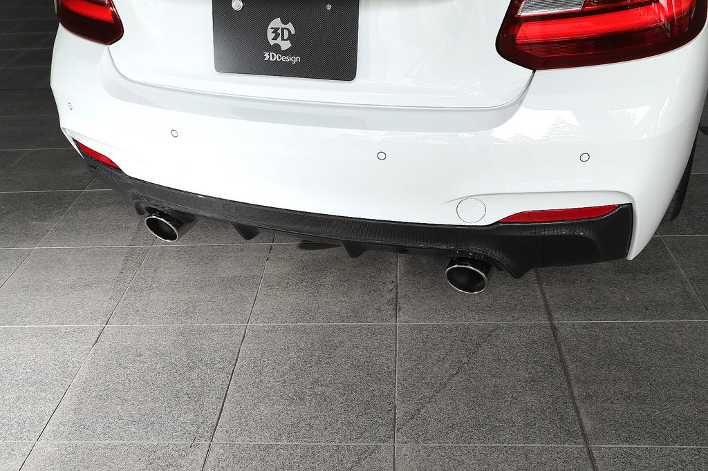 3d design f22 m sport carbon fiber rear diffuser - iND Distribution