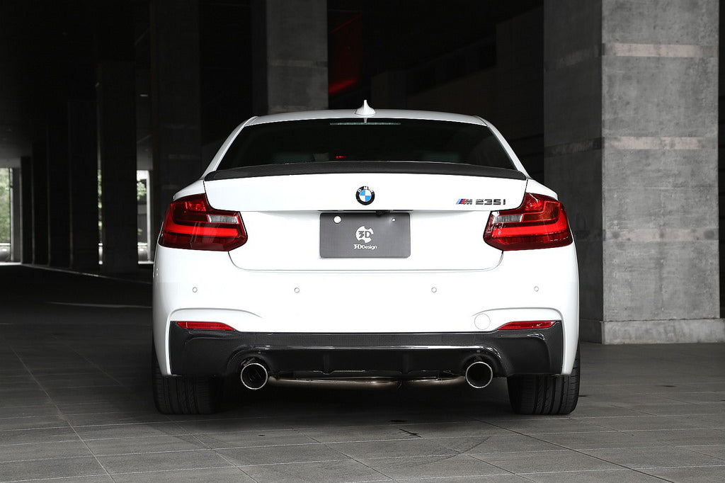 3d design f22 m sport carbon fiber rear diffuser - iND Distribution