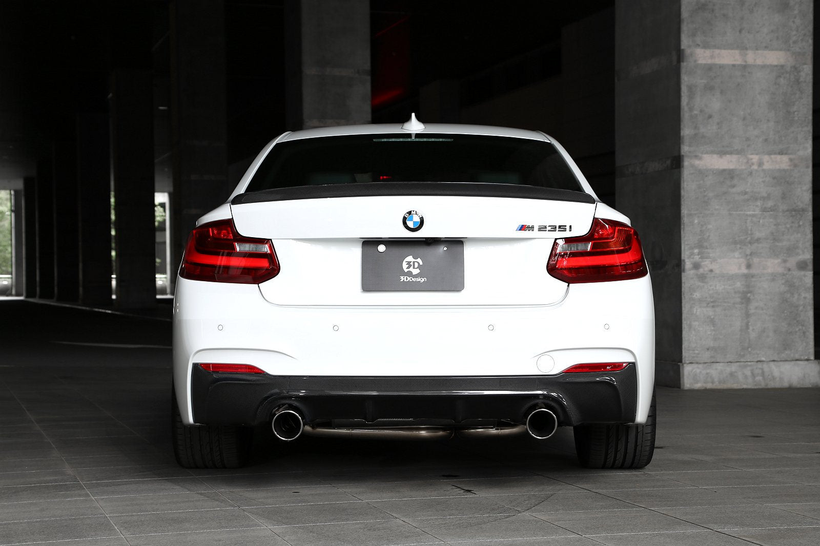 3d design f22 carbon fiber trunk spoiler - iND Distribution