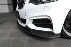 3d design f22 m sport carbon fiber front lip spoiler - iND Distribution