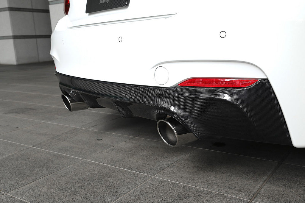 3d design f22 m sport carbon fiber rear diffuser - iND Distribution