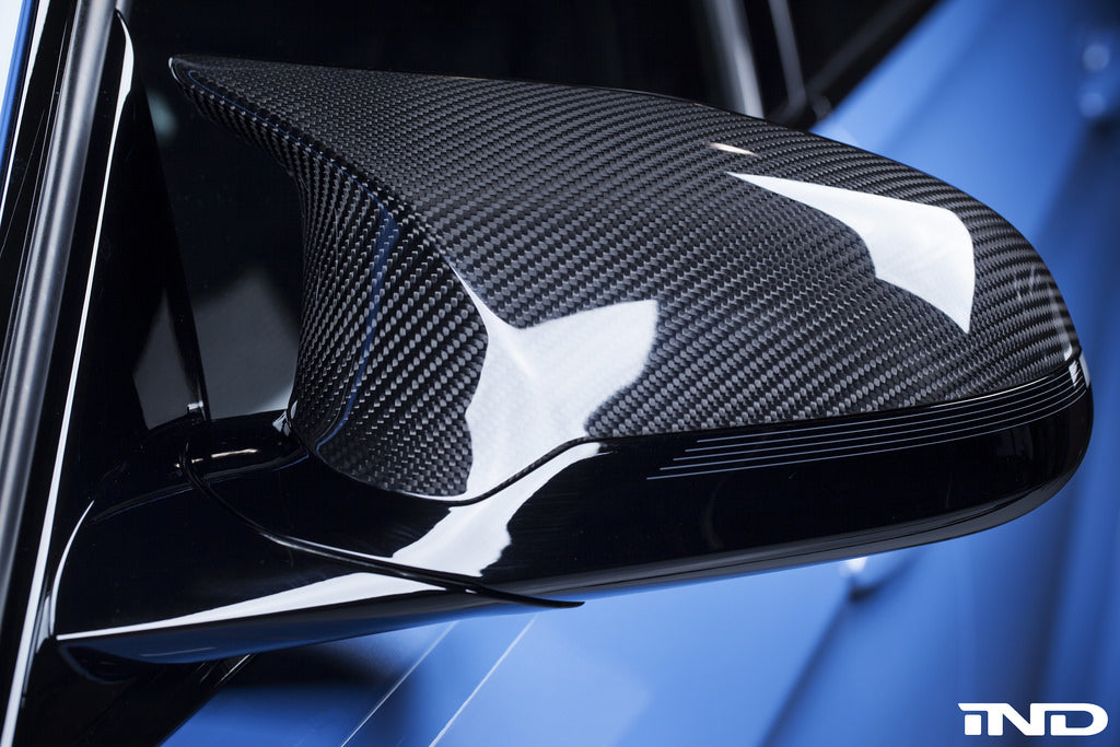 BMW m Performance f8x m3 m4 carbon fiber mirror cap set - iND Distribution