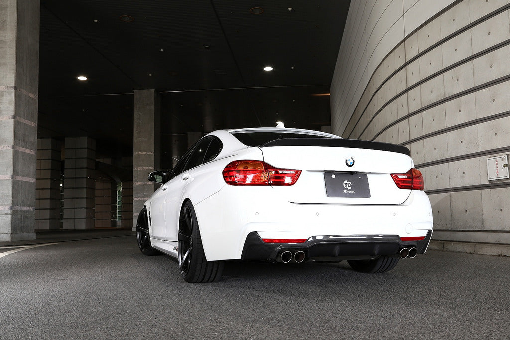 3d design f36 carbon fiber trunk spoiler - iND Distribution