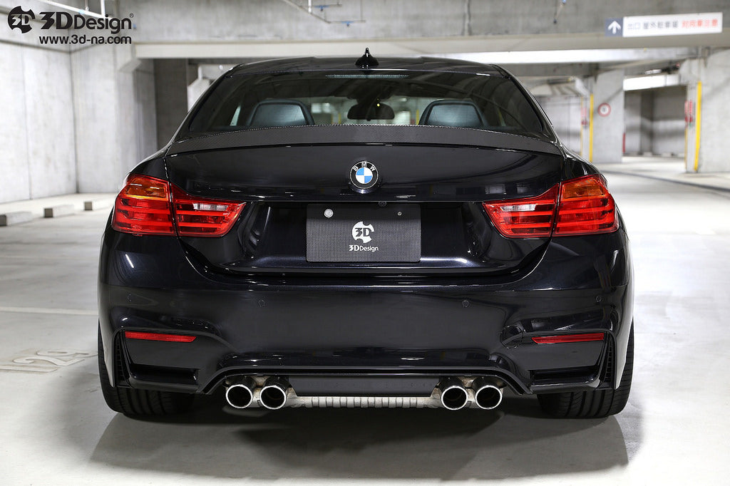 3d design f82 m4 dry carbon fiber trunk spoiler - iND Distribution