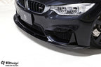 3d design f8x m3 m4 carbon fiber front lip spoiler - iND Distribution