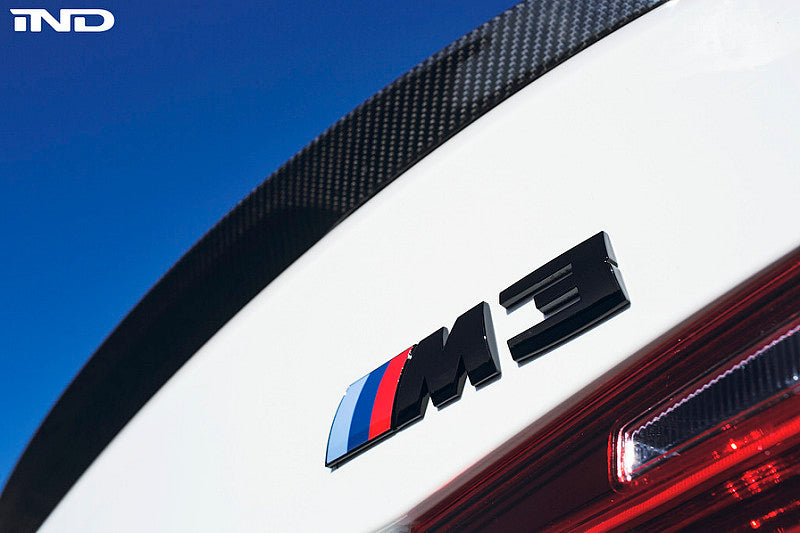 BMW OEM f80 m3 gloss black competition package trunk emblem - iND Distribution