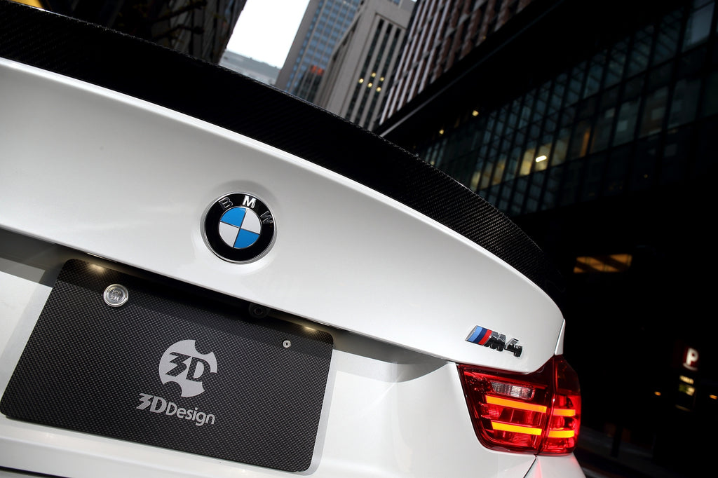3d design f82 m4 dry carbon fiber trunk spoiler - iND Distribution