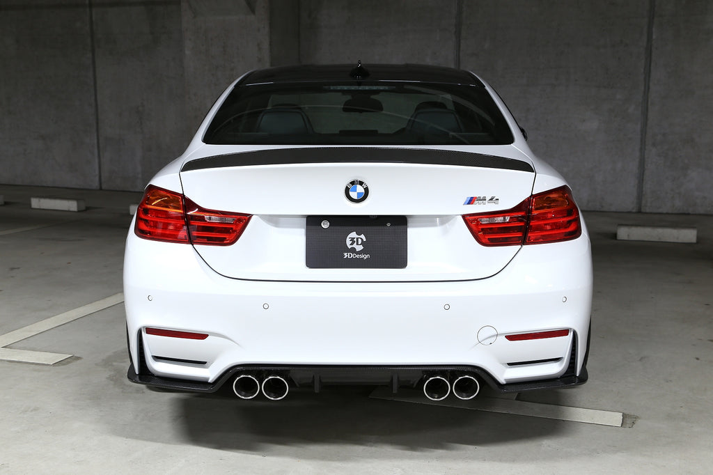 3d design f82 m4 dry carbon fiber trunk spoiler - iND Distribution