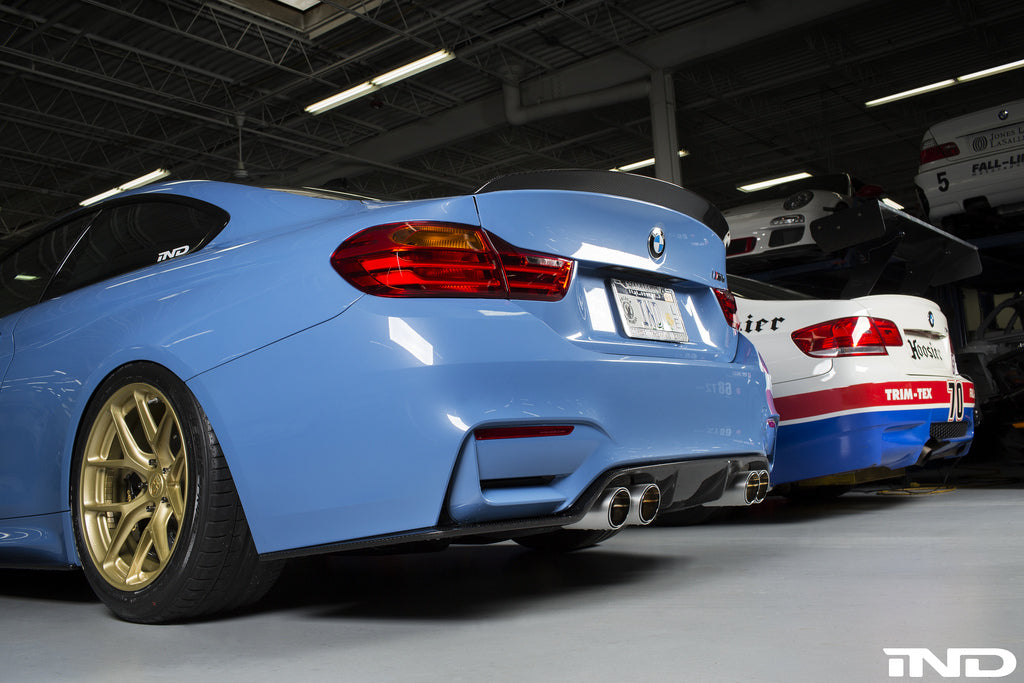 3d design f82 m4 dry carbon fiber trunk spoiler - iND Distribution