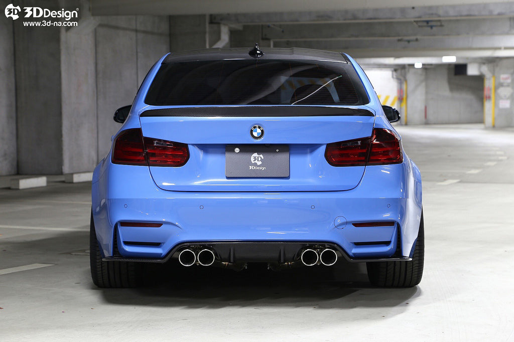 3d design f80 m3 dry carbon fiber trunk spoiler - iND Distribution