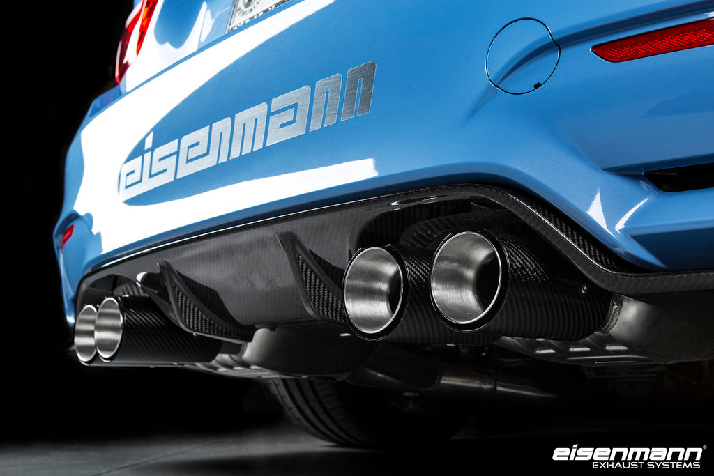 Eisenmann f8x m3 m4 performance exhaust with carbon tips - iND Distribution