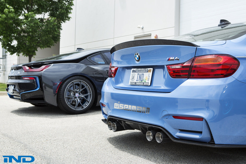 3d design f82 m4 dry carbon fiber trunk spoiler - iND Distribution