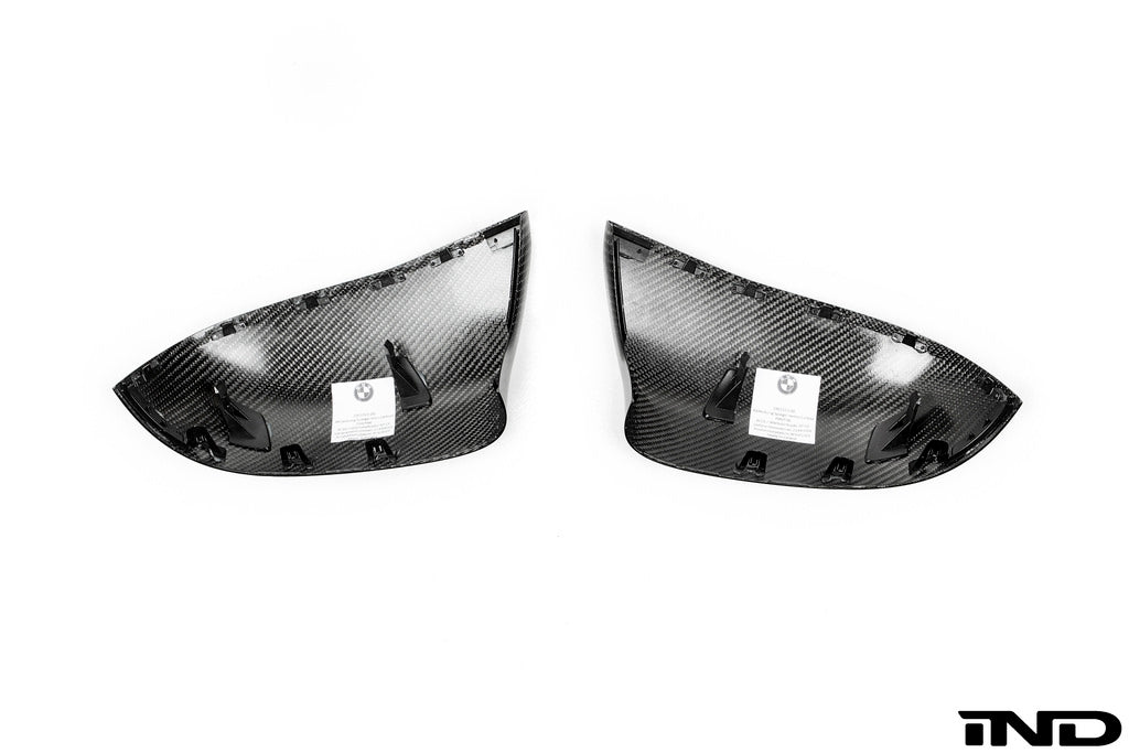BMW m Performance f85 x5m f86 x6m carbon fiber mirror cover set - iND Distribution