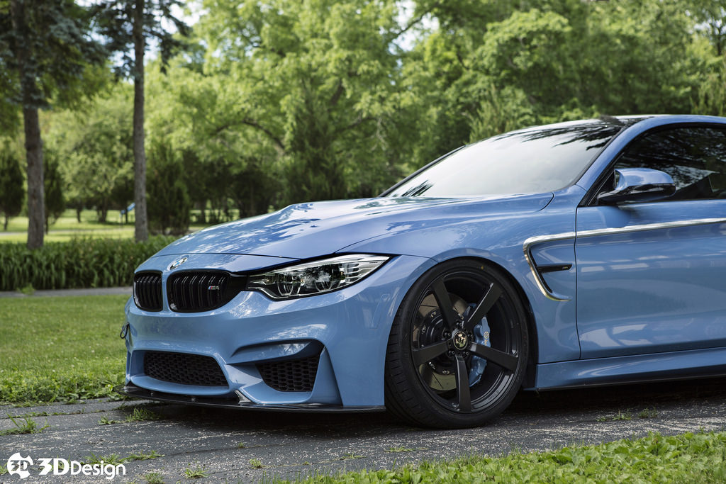 3d design f8x m3 m4 carbon fiber front lip spoiler - iND Distribution