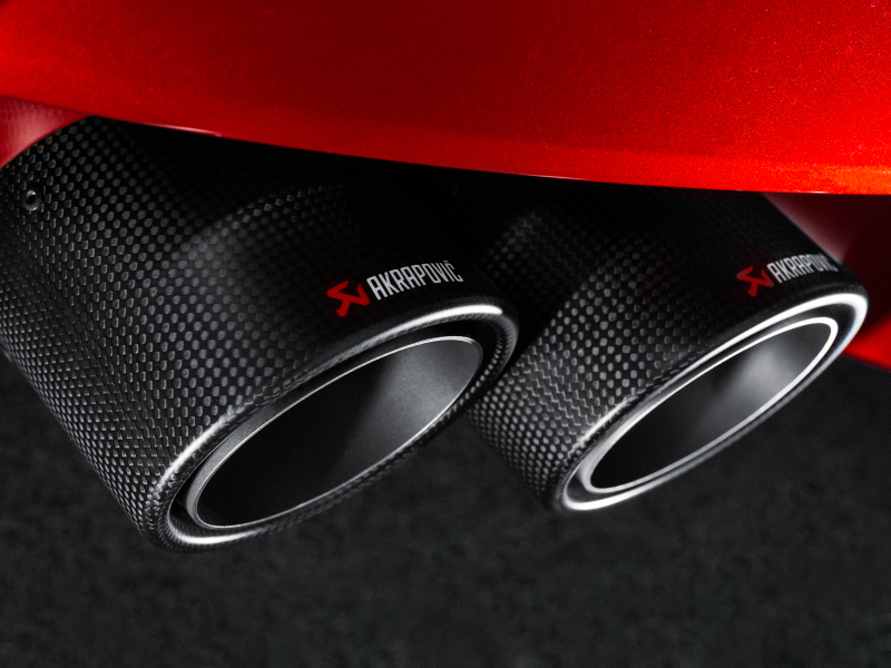 Akrapovic f06 m6 evolution exhaust system w carbon tail pipe set titanium - iND Distribution