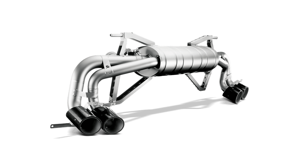 Akrapovic gallardo lp 550 2 coupe spyder slip on exhaust system w carbon tail pipe set titanium - iND Distribution