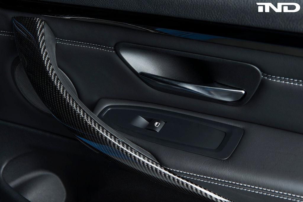 BMW m Performance f8x m3 m4 carbon fiber door handle trim - iND Distribution
