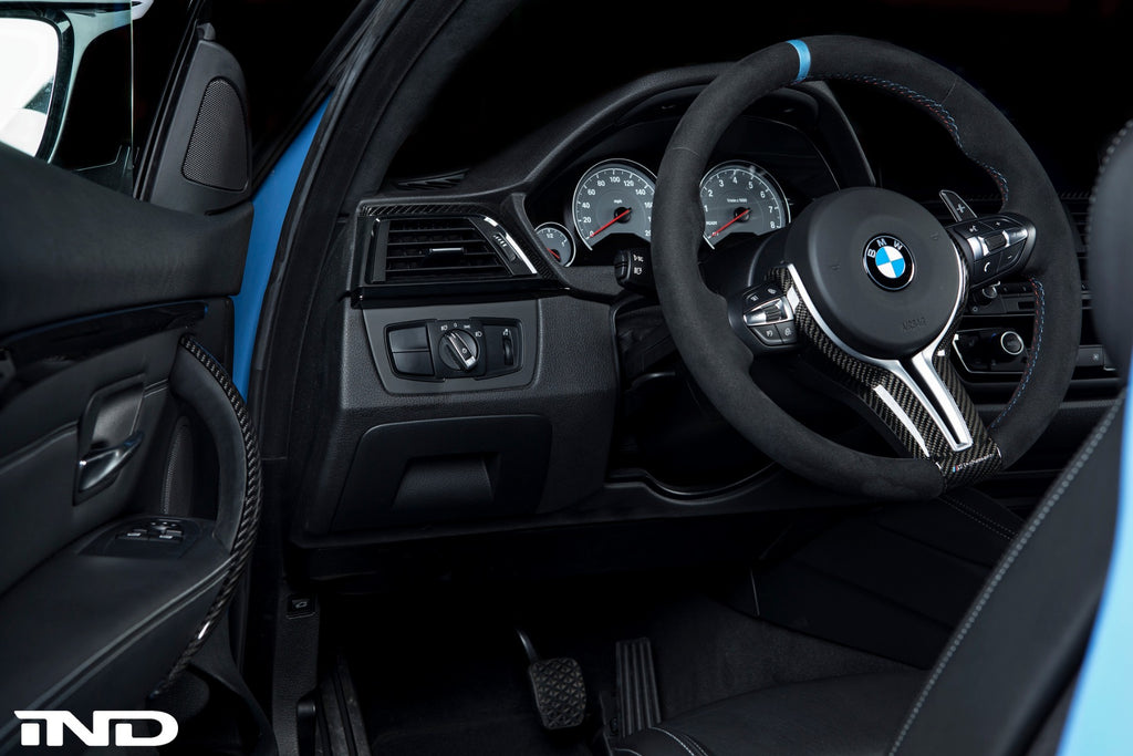 BMW m Performance gloss carbon steering wheel trim - iND Distribution