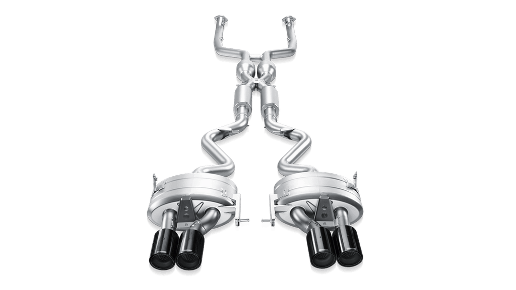 Akrapovic e92 e93 m3 evolution exhaust system w carbon tail pipe set titanium - iND Distribution