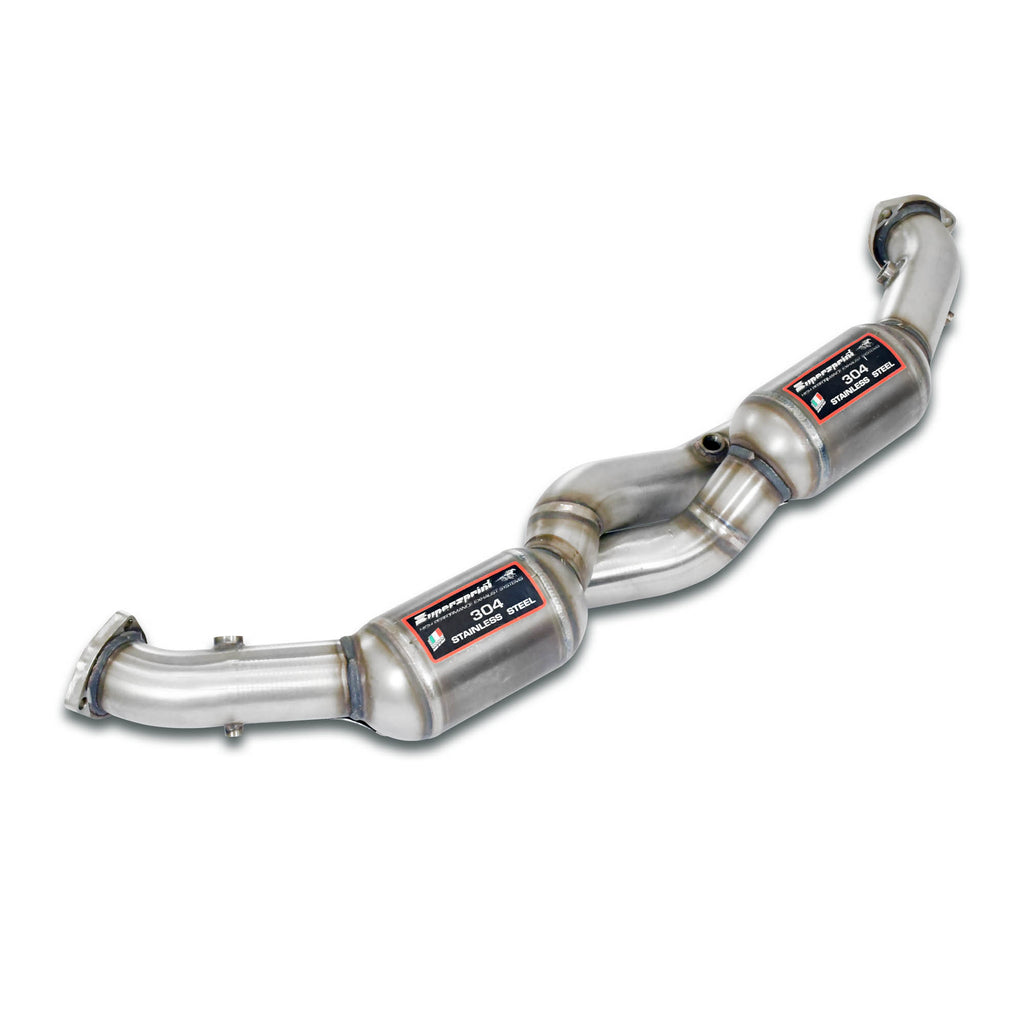 Supersprint PORSCHE 911 (997 Series "Club Coupè") Front Pipe Right + Left With Metallic Catalytic Converter 100Cpsiaccepts The Stock Rear Mufflers