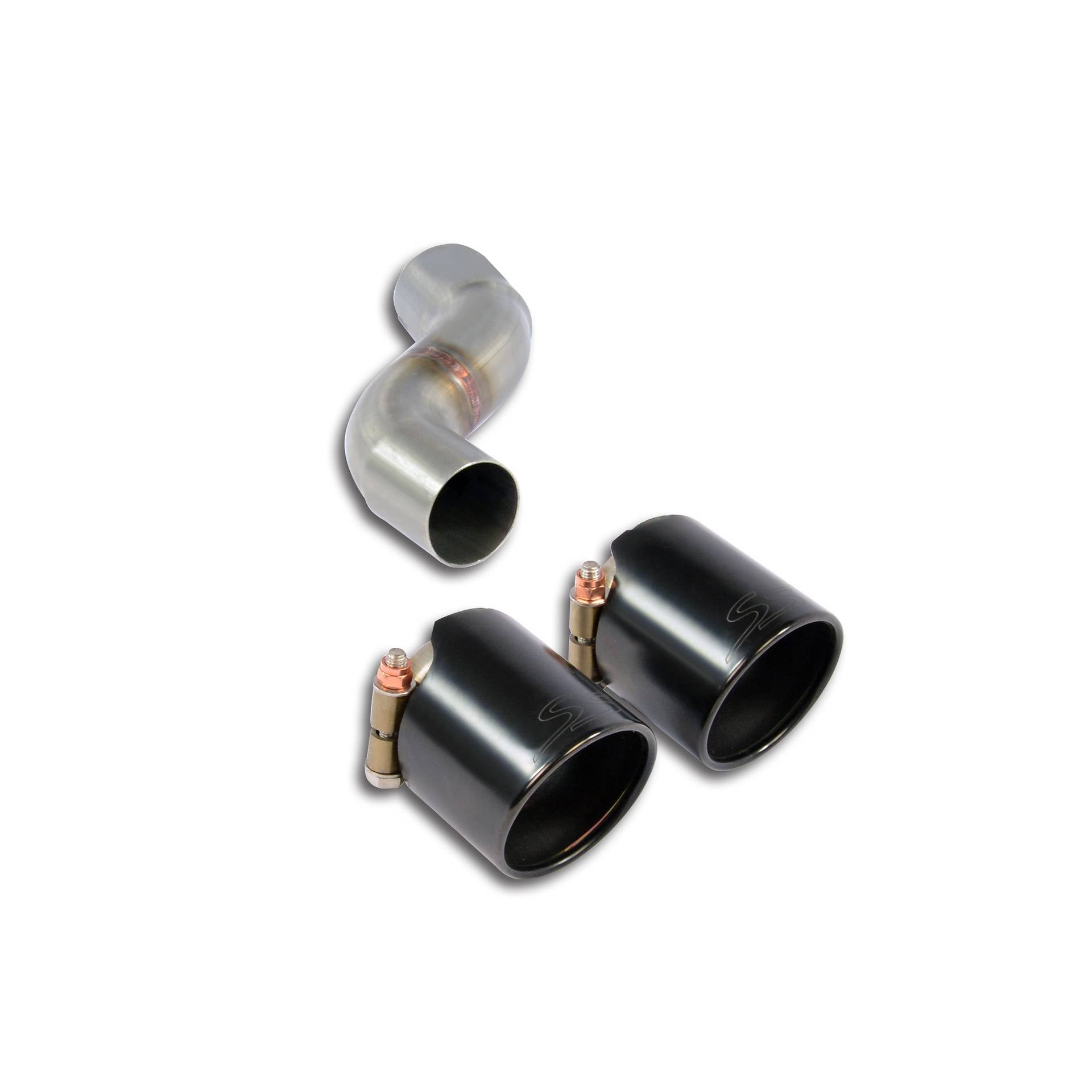 Supersprint PORSCHE 911 (991.1 Series Carrera / Carrera S / GTS) Connecting Pipe Kit Right + "Gun Metal Grey" Endpipe Oo90