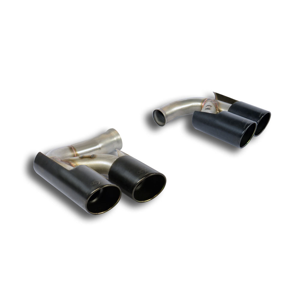 Supersprint PORSCHE CAYENNE (Facelift 958 Series) Endpipe Kit Right Oo100 - Left Oo100 "Gun Metal Grey"