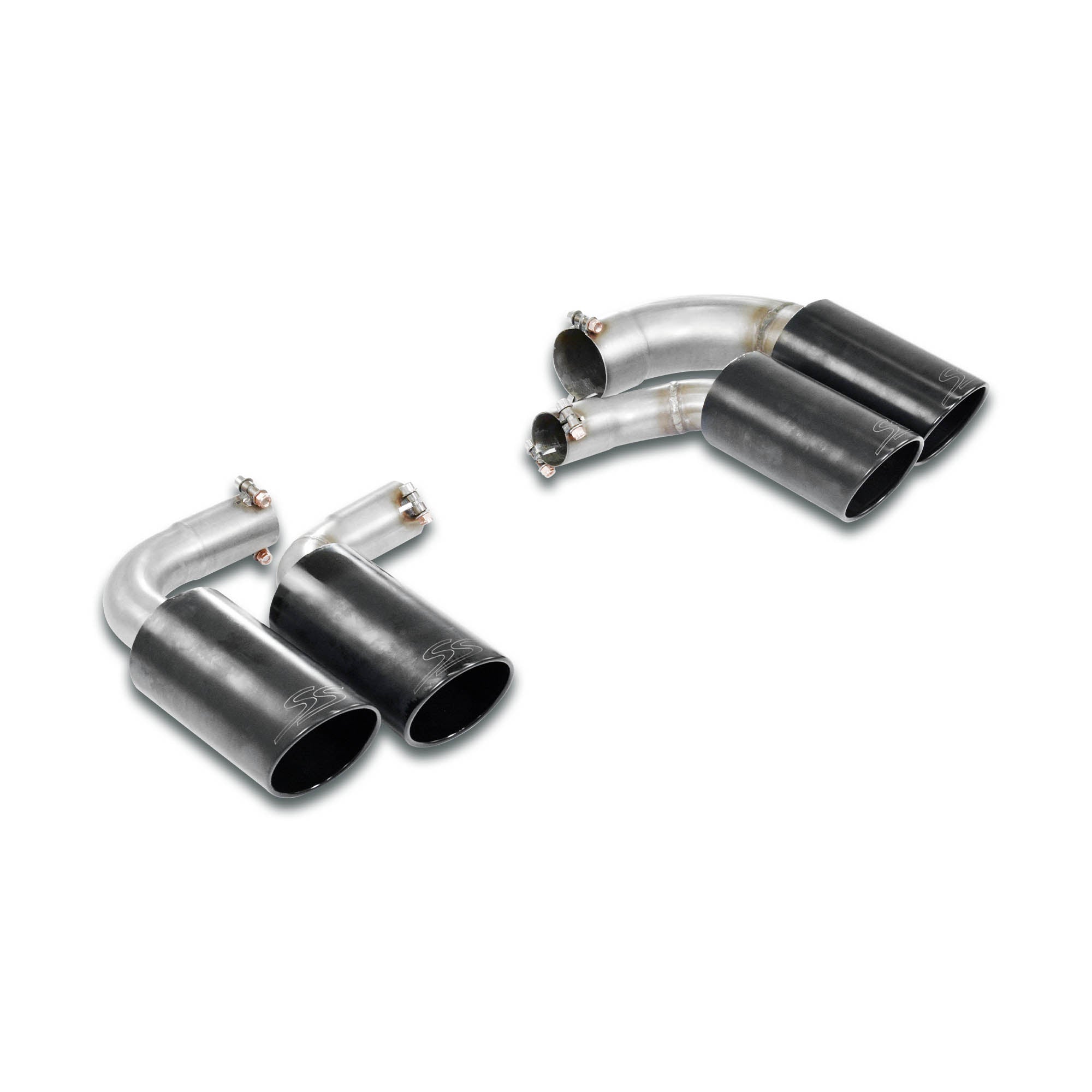 Supersprint PORSCHE CAYENNE Coupè (536 Series Facelift) Endpipe Kit Right Oo100 - Left Oo100 "Gun Metal Grey"