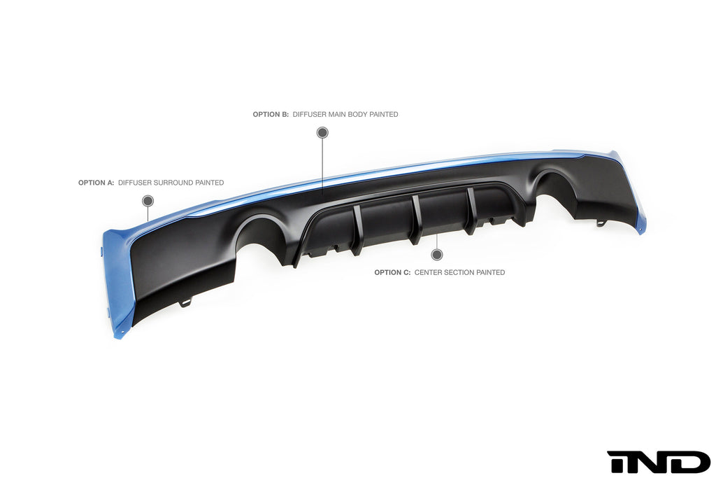 BMW m Performance f22 m sport rear diffuser - iND Distribution