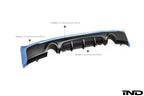 BMW m Performance f22 m sport rear diffuser - iND Distribution