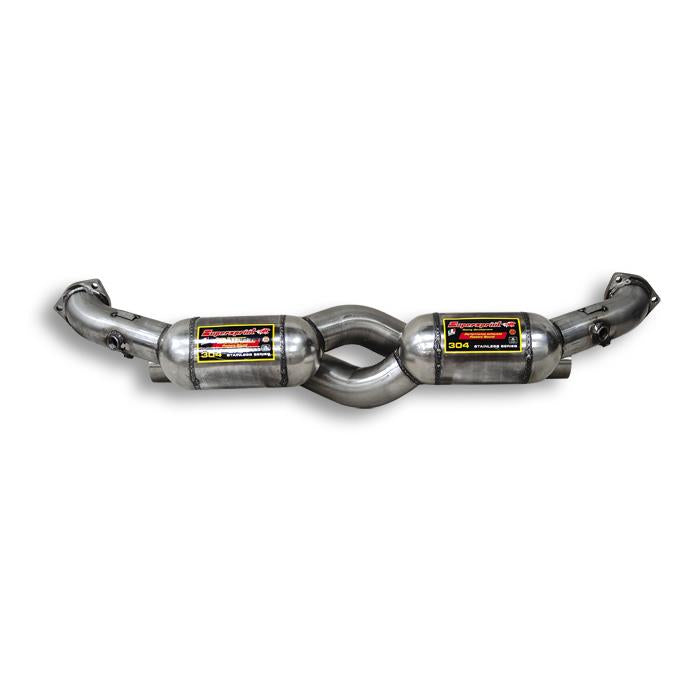 Supersprint PORSCHE 911 (996 Series GT3 / GT3 RS) Front Pipe With Metallic Catalytic Converter Right + Left
