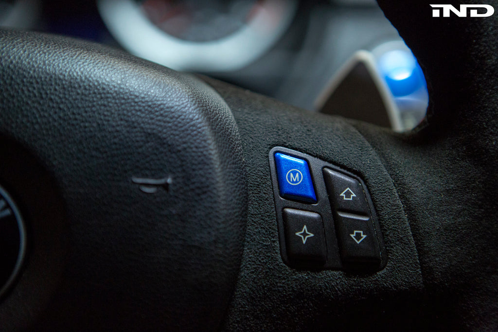 IND E9X M3 Polar Blue Start / Stop Button, Interior