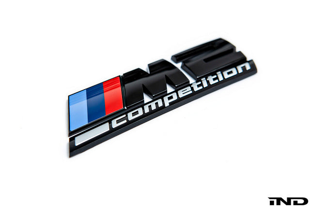 BMW OEM f87 m2 gloss black competition trunk emblem - iND Distribution